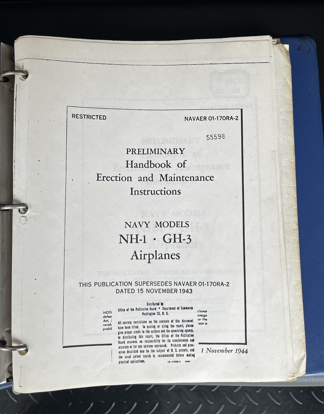 Howard NH-1, GH-3 Erection and Maintenance Instructions Handbook 01-170RA-2 Copy