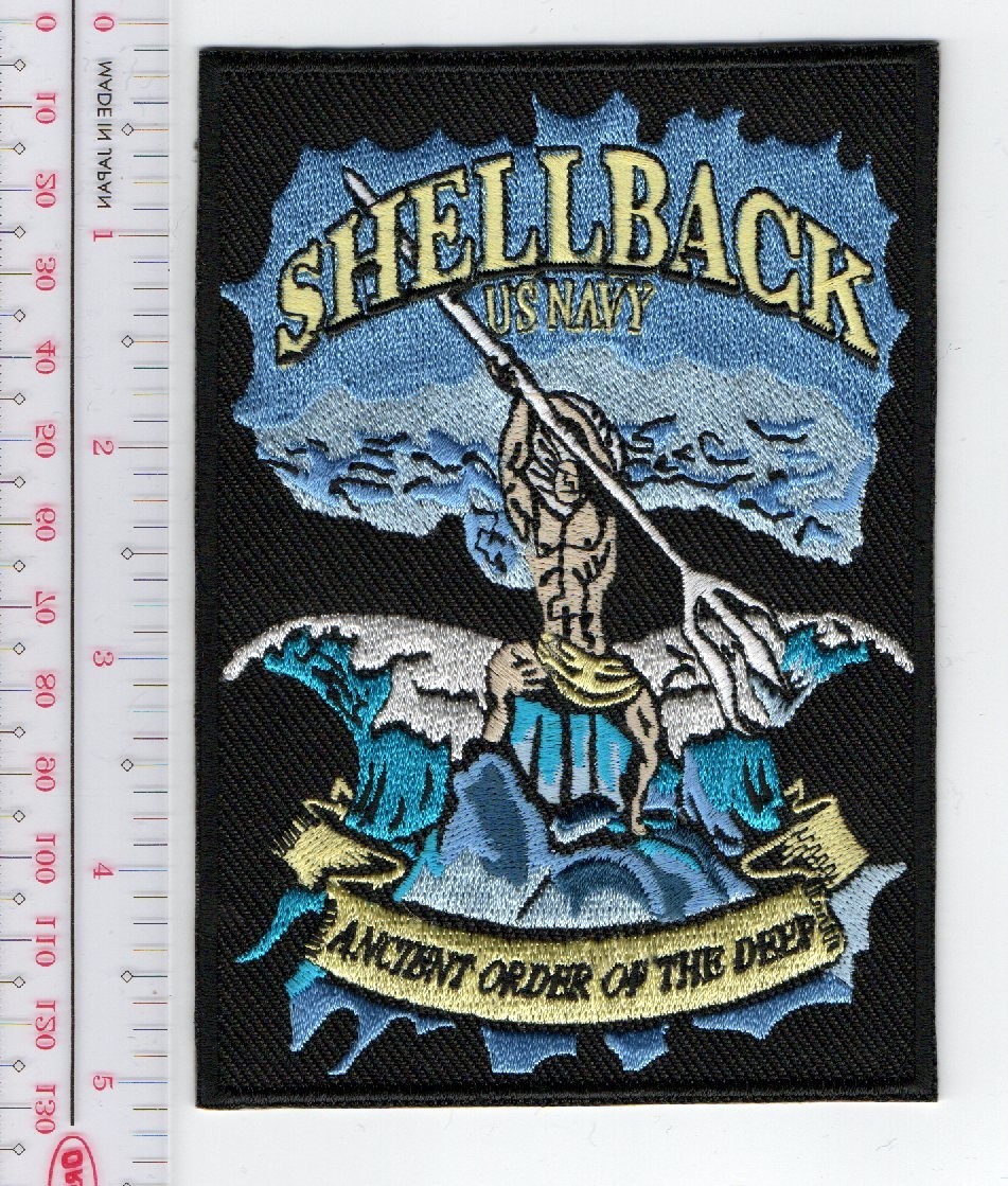 US Navy Shellback Ancient Order of The Deep Patch NO TARIFF