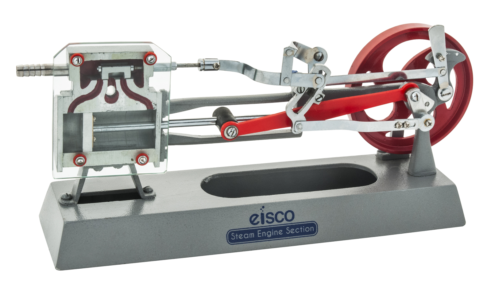 Eisco Labs Steam Engine Model - Working Piston, Slide Valve, and Link Motion