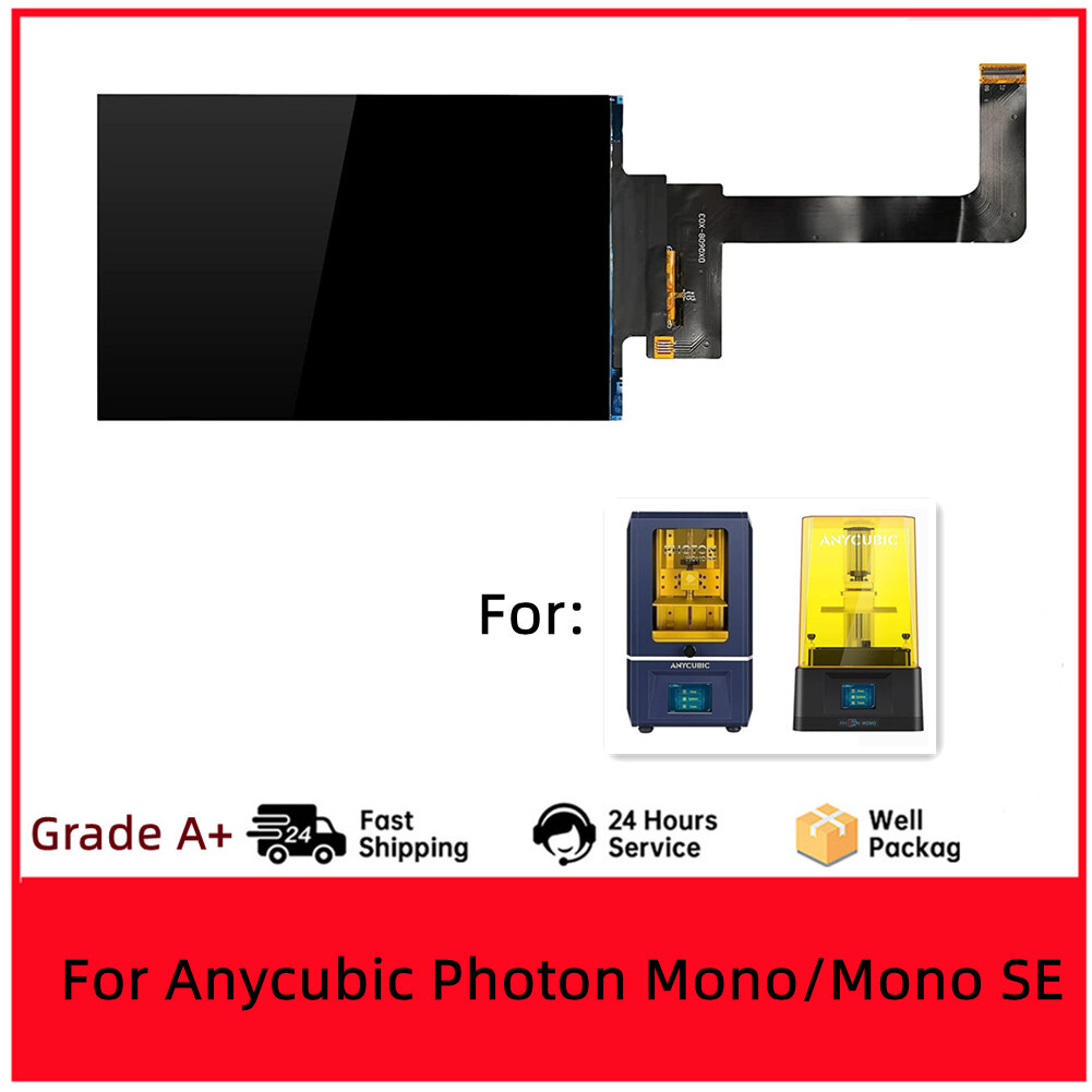 6.08 Inches 2K Mono LCD Screen for Anycubic Photon Mono/Mono SE Replacement