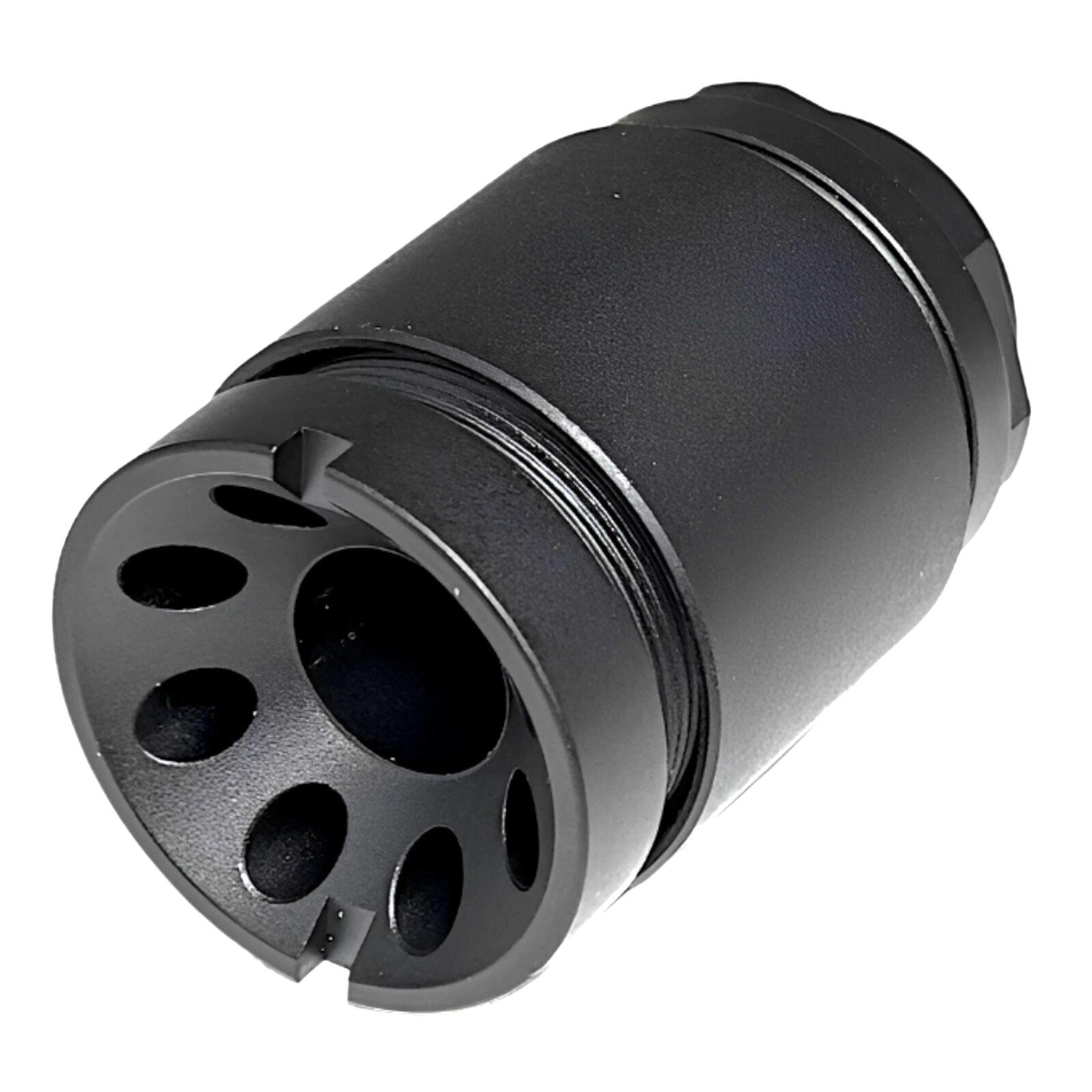 3 PCS 9mm Linear Comp Set Steel Black Oxide 1/2x28 TPI Thread 1.71" Muzzle Brake