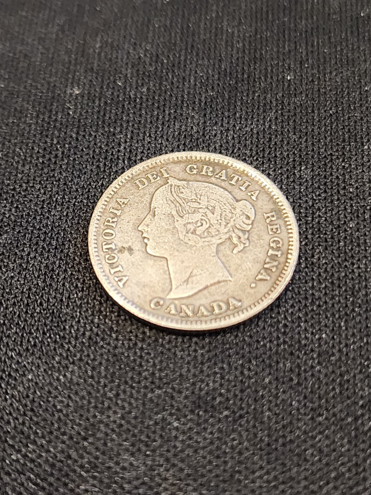 1892 Canada 5 Cents Silver Coin
