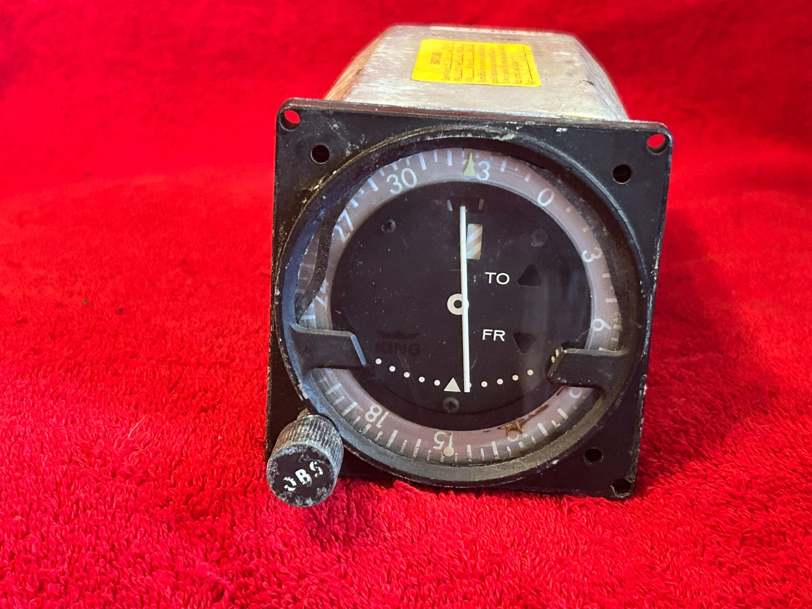 KING KI 201C COURSE SELECT INDICATOR P/N 066-3008-02 CORE