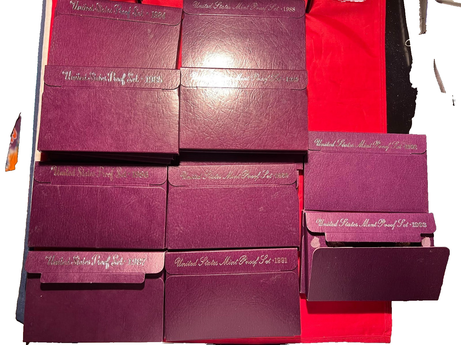 1984-1993 - 22 US Proof Sets Mint with C.O.A,