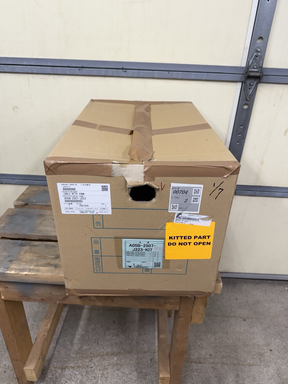 NEW FANUC A05B-2507-J223-KIT 7th Axis Servo Motor Auxiliary Cable Kit 30 Meters