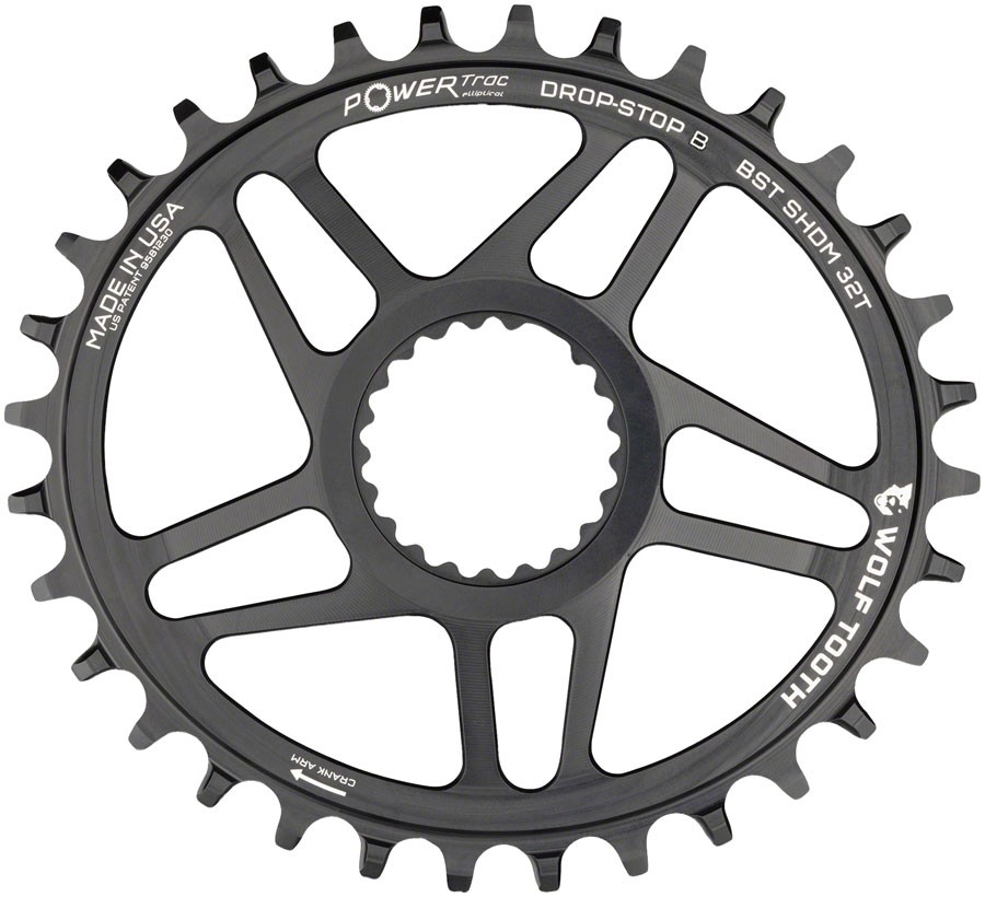 Elliptical Shimano Direct Mount Chainrings - Wolf Tooth Elliptical Direct Mount