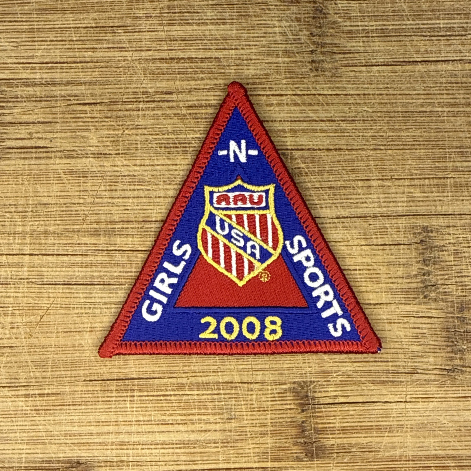 Amateur Athletic Union AAU Girls N Sports 2008 Embroidered Patch 3.25x3in