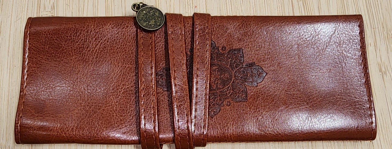 Twilight Vampire Movie Faux Leather Folding Pencil Pen Brush Case Holder