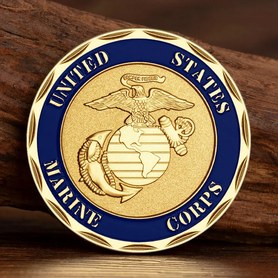 Marines 4th Division Challenge Coin Collectable Commemorative Armed Forces 1-pc