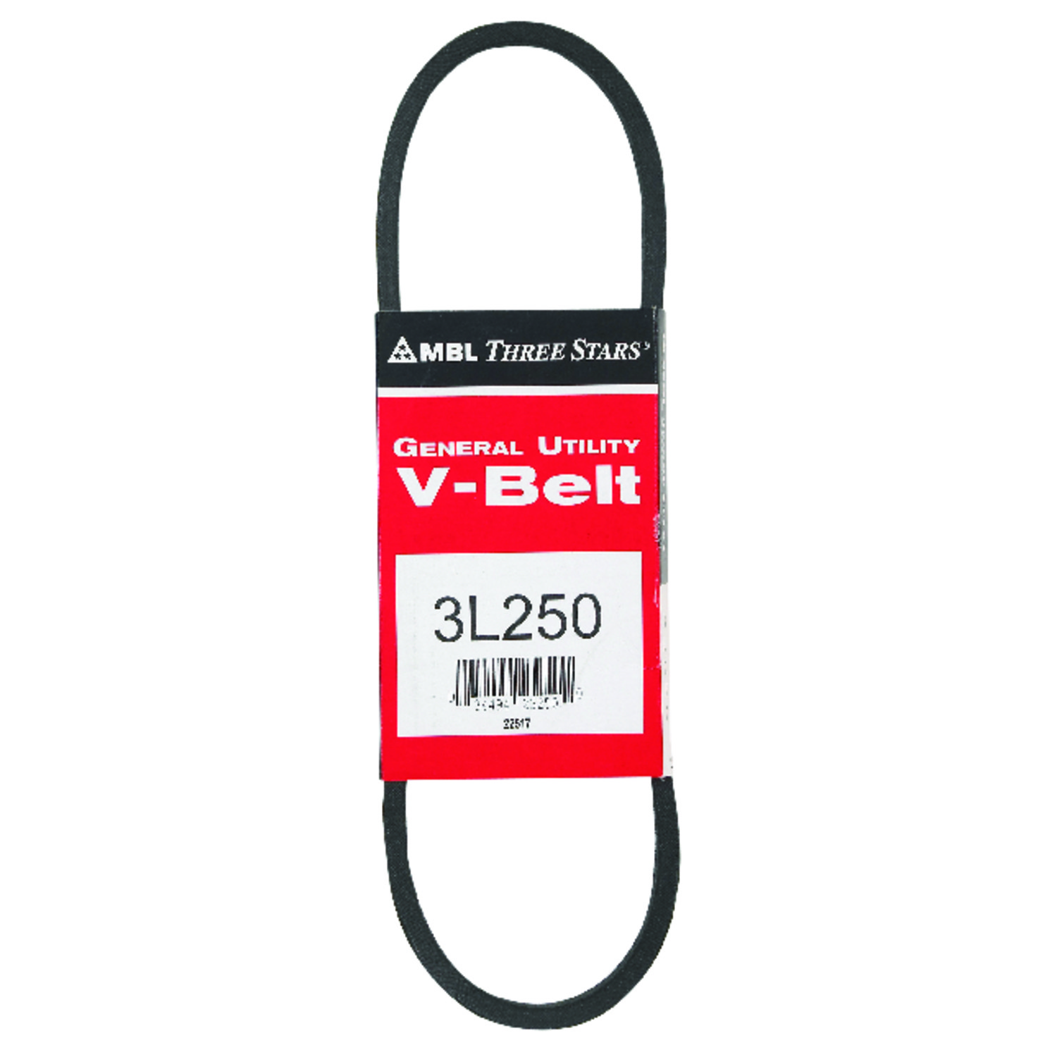 Mitsuboshi FHP 3L250 General Utility V-Belt 0.38 in. W X 25 in. L For Fractional