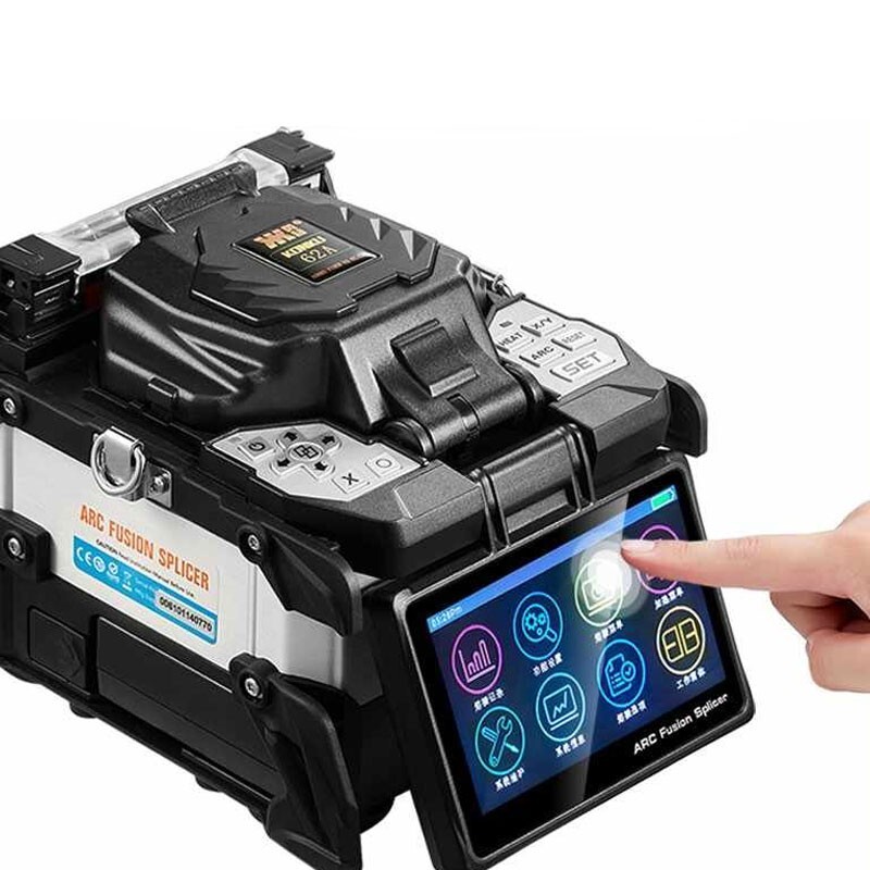 62A ARC Fusion Splicer Automatic Core Alignment for Drop Cable Fiber Pigtail