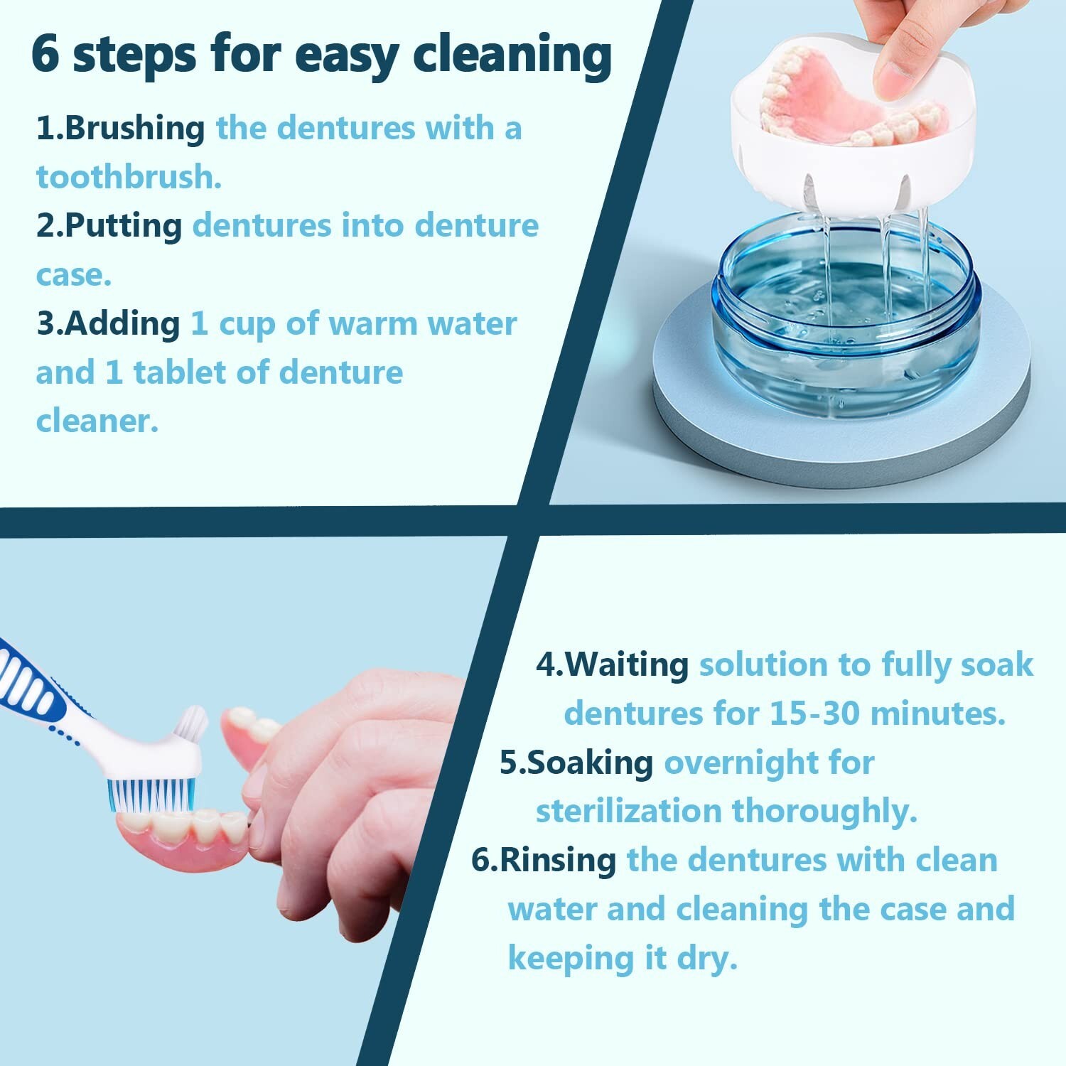 Travel-Ready Retainer Box Set: No-Leak Functionality & Handy Cleaning Brush