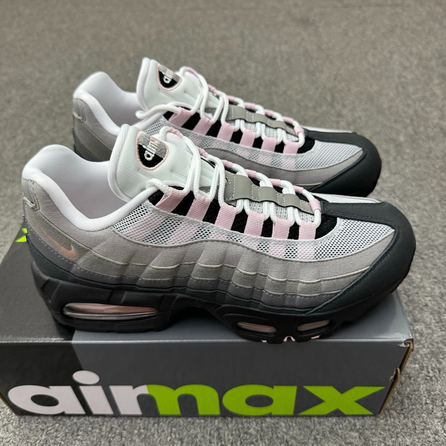 Nike Air Max 95 "Pink Gradient" DH8015-008 men's Grey Pink Casual Sneakers