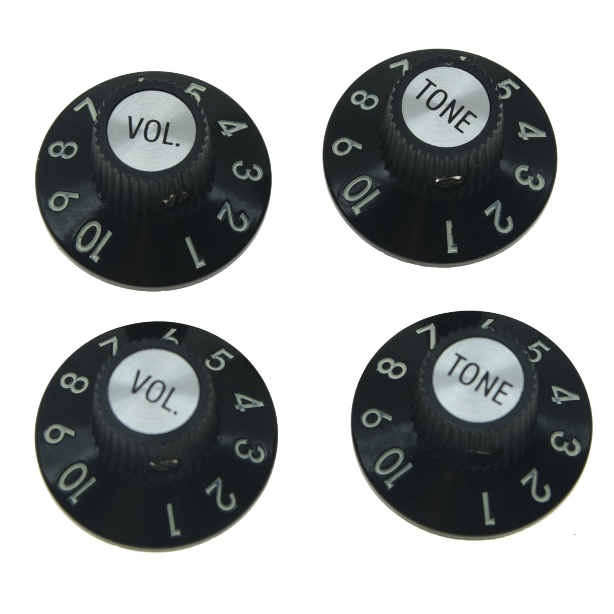 KAISH Skirted Witch Hat Knobs 2V2T for 72 Telecaster Custom/AMP/Jazzmaster