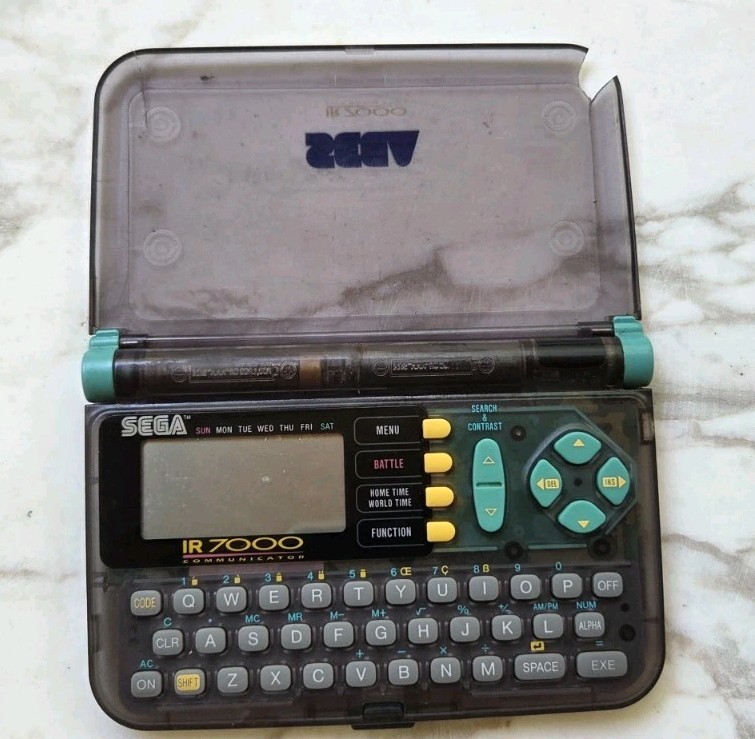 Sega IR 7000 Directory Vintage Electronic Personal Digital Assistant Casio