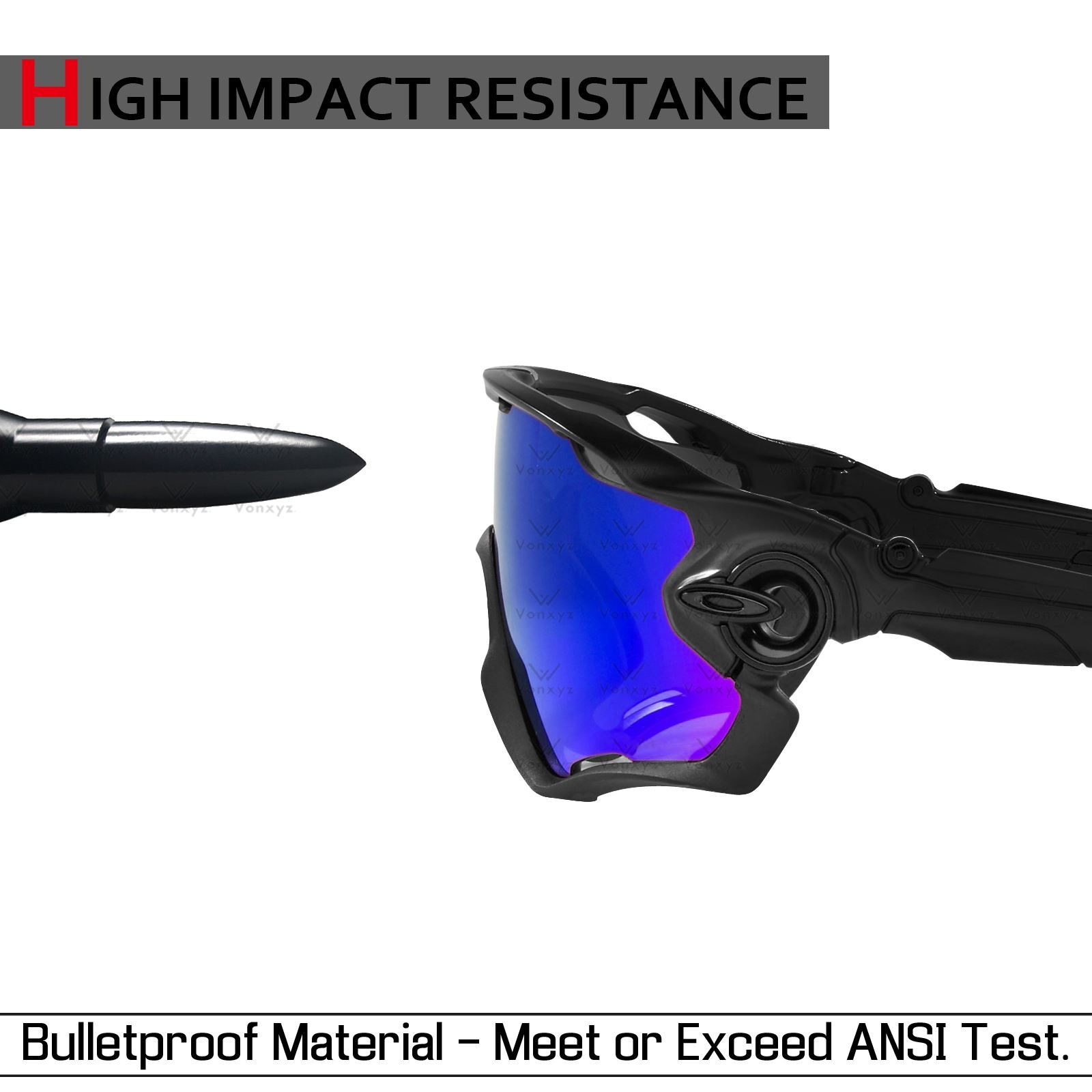 Vonxyz Polarized Replacement Lenses for-Arnette Fastball AN4202 Frame