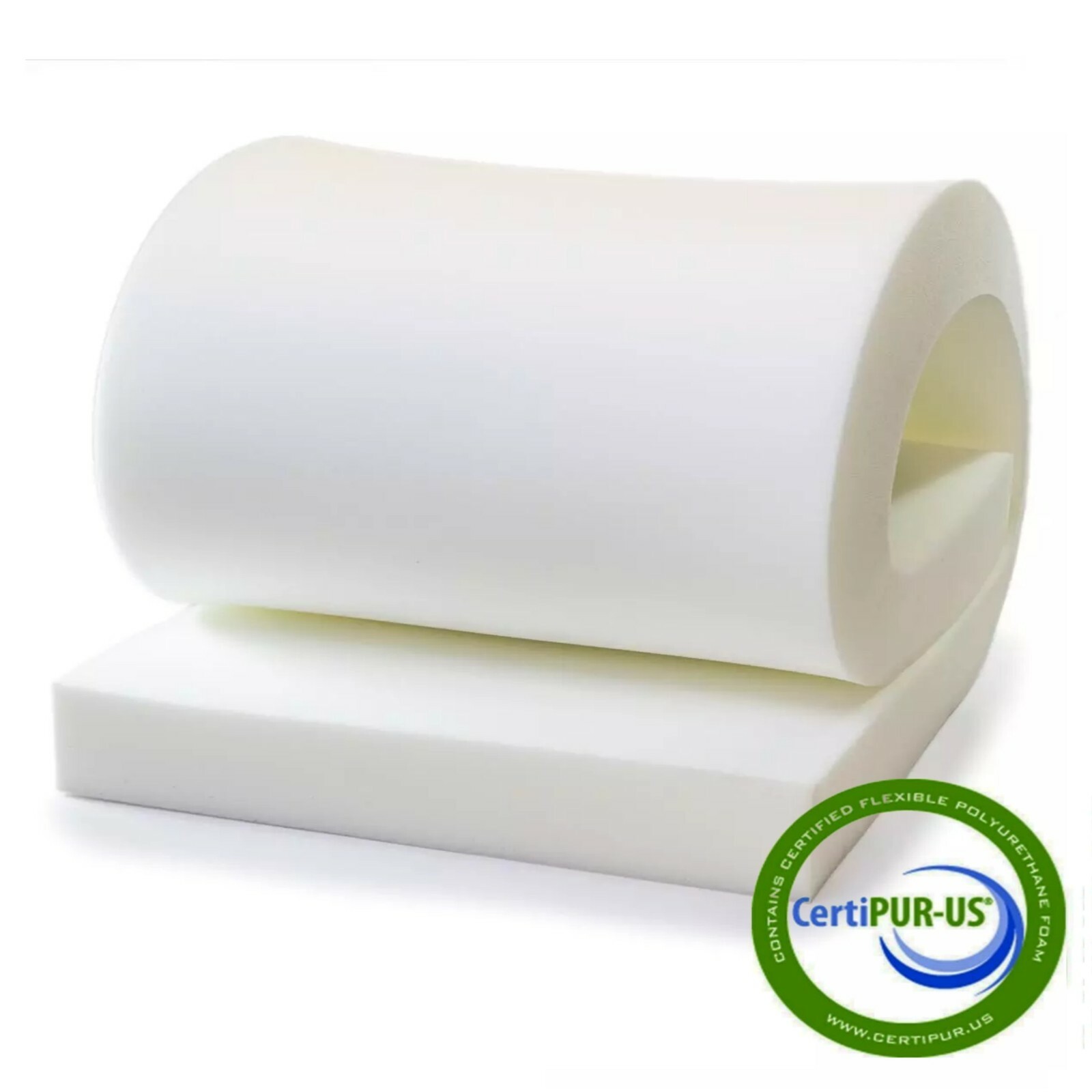 HIGH DENSITY-FOAM CUSHION  2"x24"x80" (Medium Firm Plus)  Seat Replacement Foam