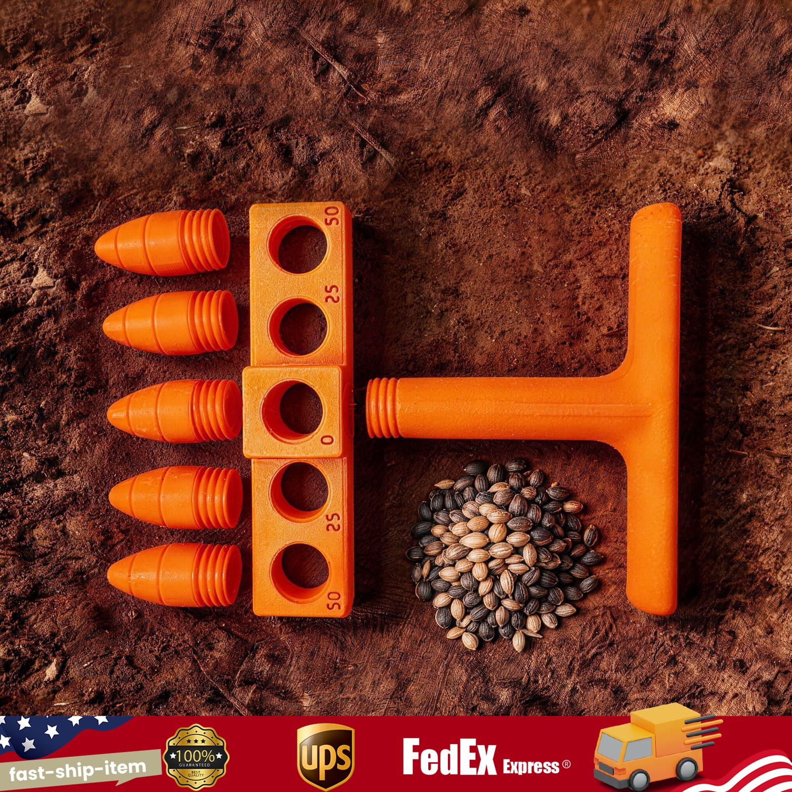 Seed Planting Tool, Seed Placement Tool for Precise Seed, Handheld Garden Tool