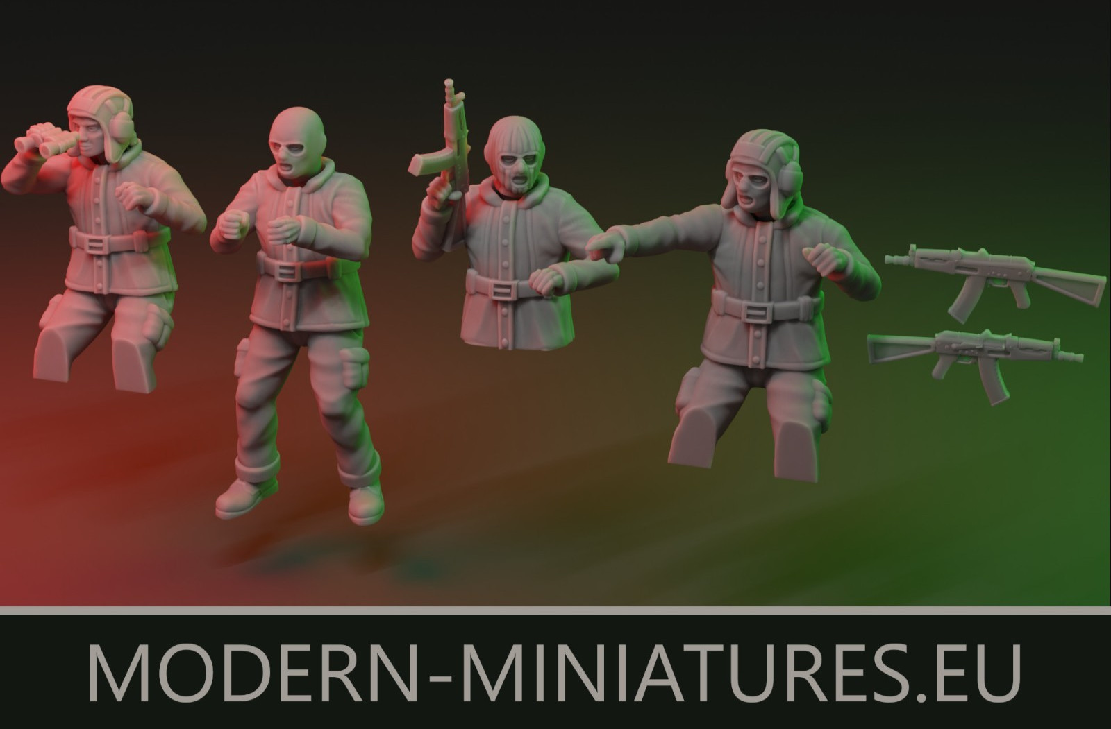 Ultra Modern-Miniatures.eu Tank Crew Set Spectre Operations Zona Alfa 15mm 28mm+