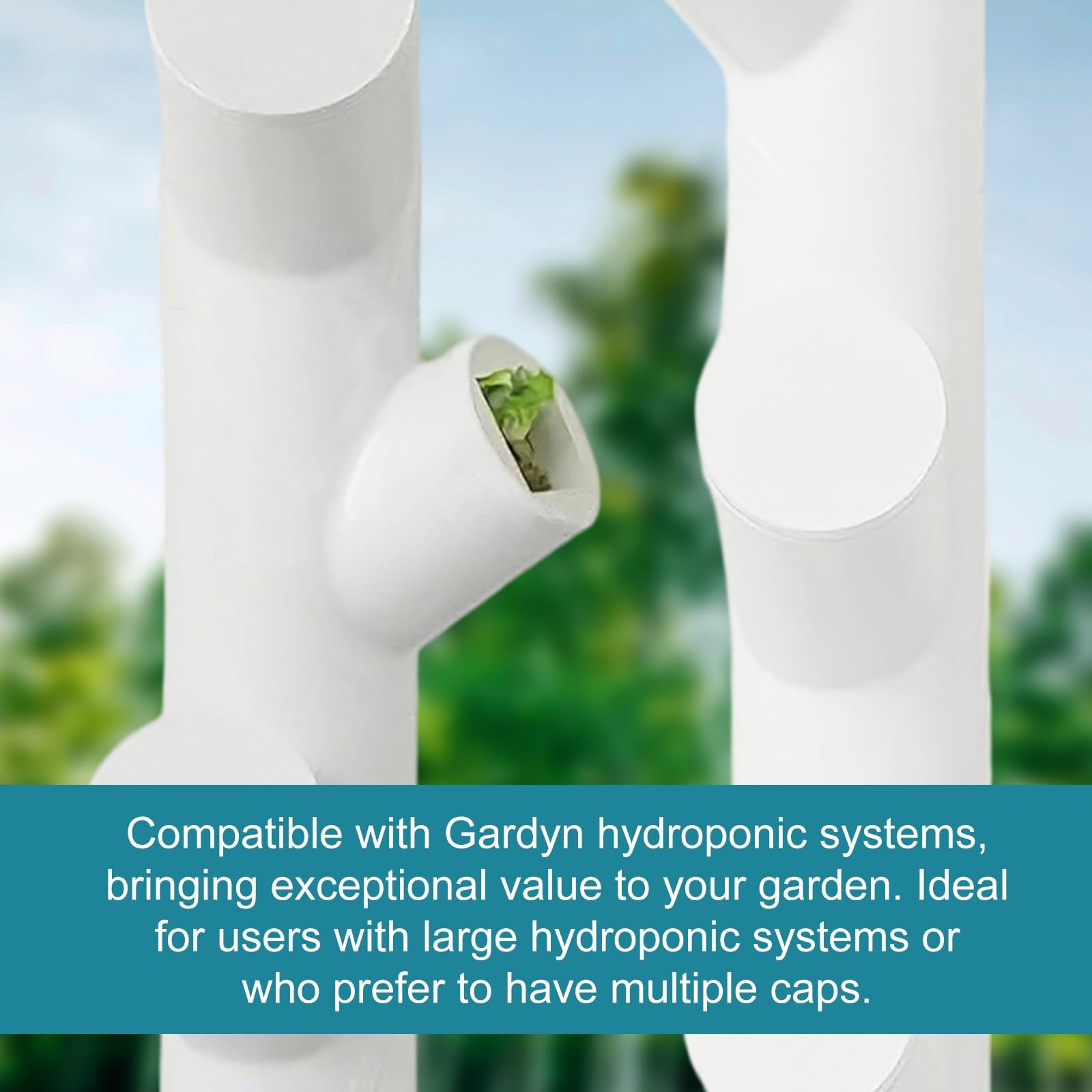 20pcs Reusable Hydroponic Caps for Gardyn yPod System, Durable Plastic Covers...