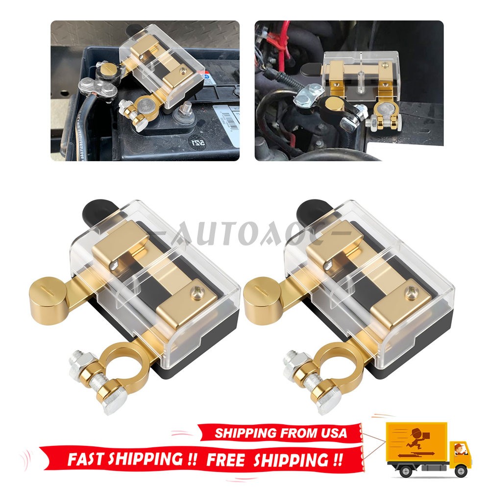 2Pcs 12/24V Knife Blade Battery Disconnect Switch Kill Isolator For Cars Boat
