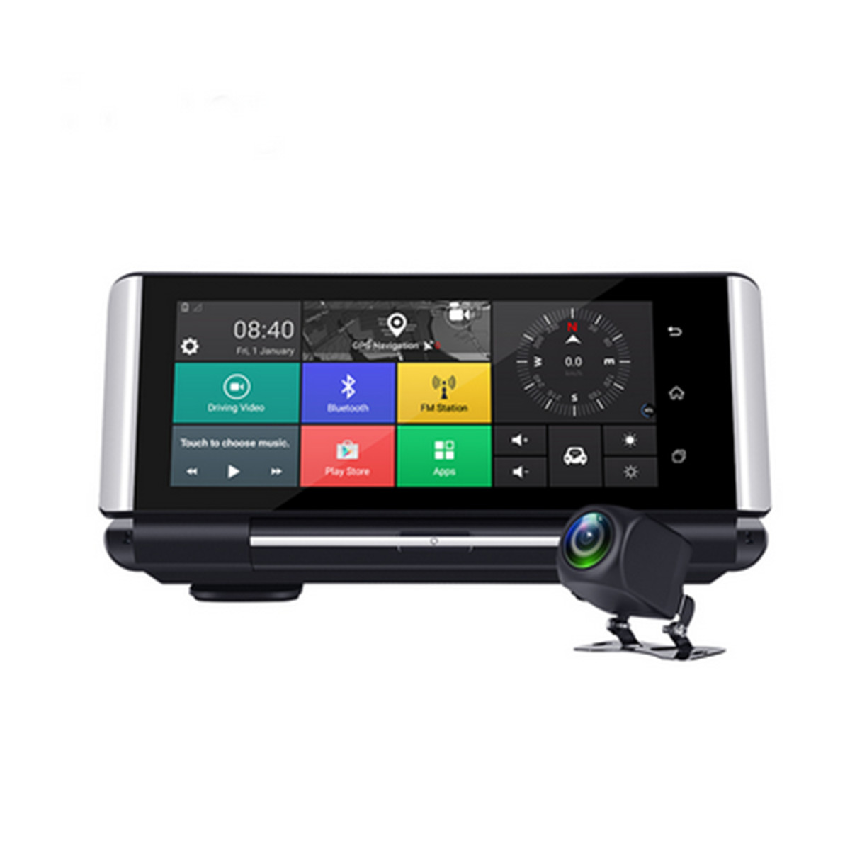 Dash Cam Car DVR Recorder Front Rear Camera Touch Screen GPS WIFI Android 5.1