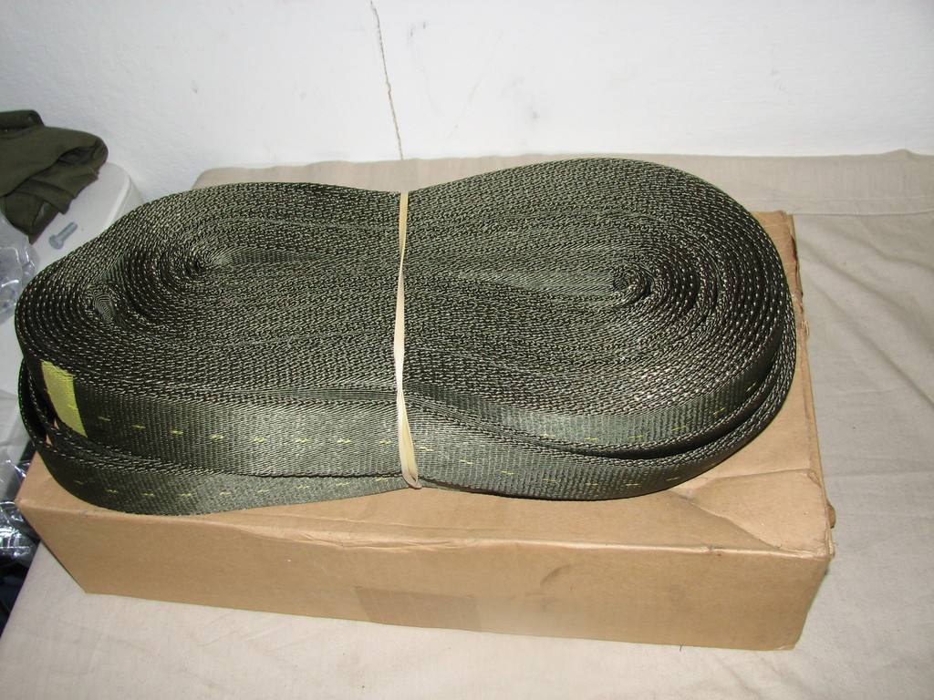 nylon HEAVY DUTY 67000 LBS 1 3/4" 33 ft loop made USA lifting lift  tow strap