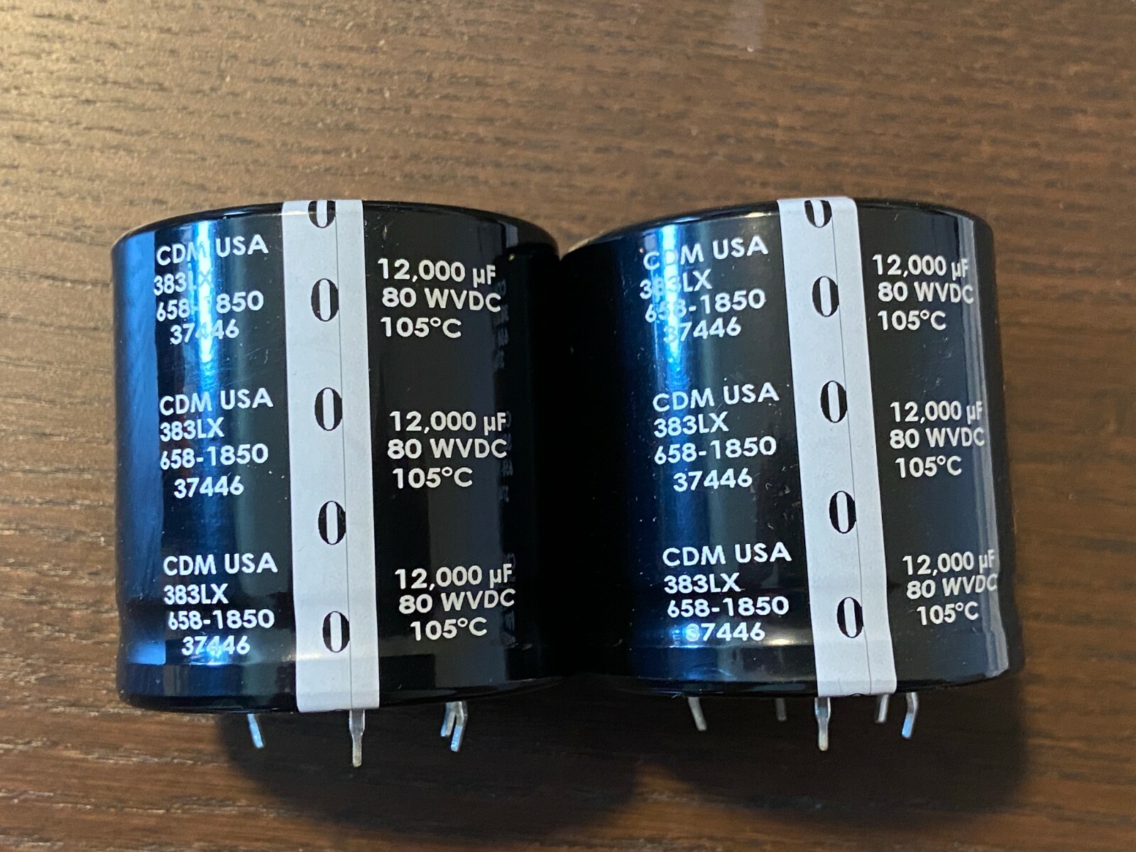 2 New 12000 uf 80v Cornell Dubilier Capacitors for Pioneer SX-838 EXACT FIT 50mm