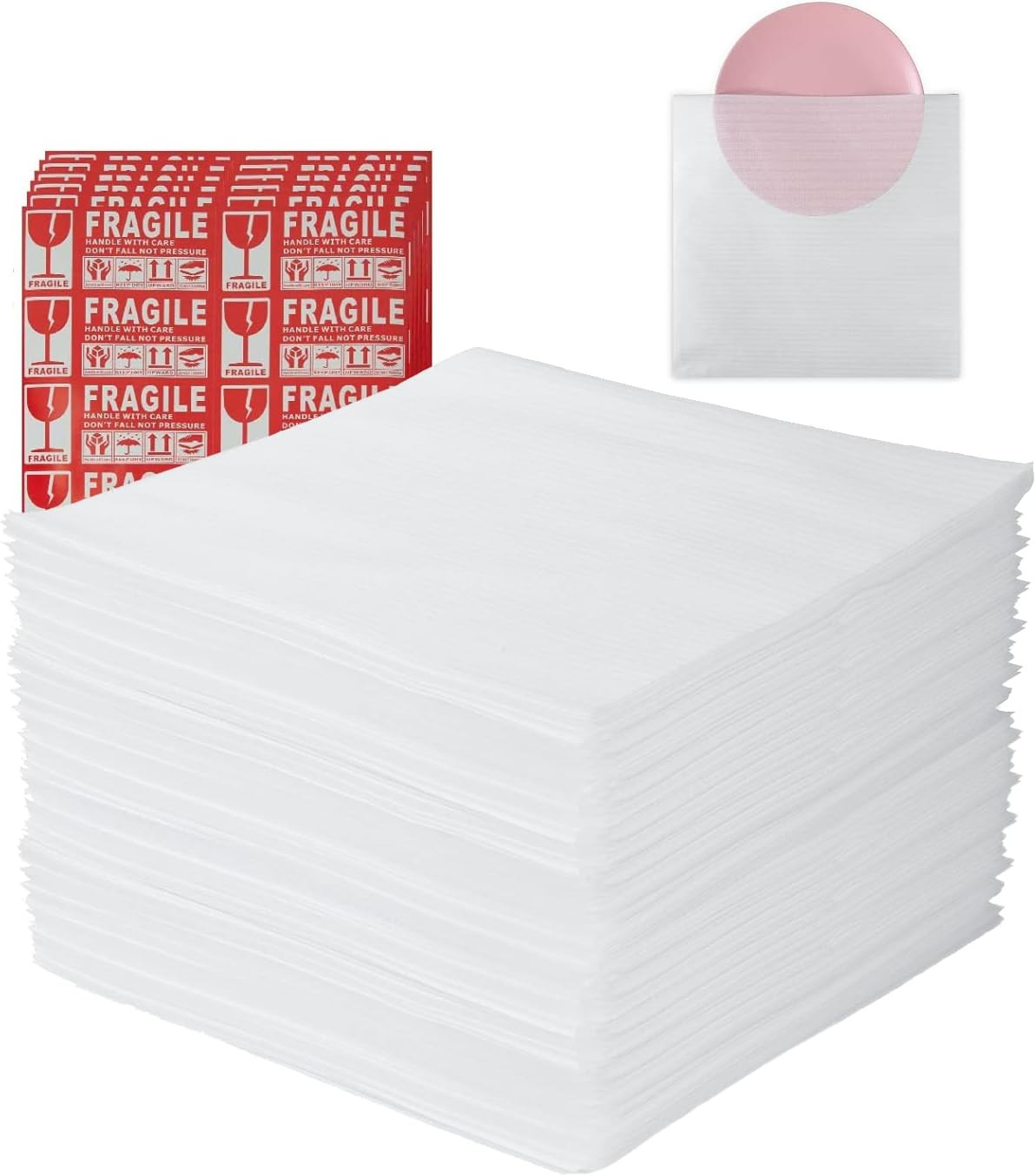 Moving Supplies,50 Pack Cushion Foam Pouches, 16" X 16" Packing Supplies