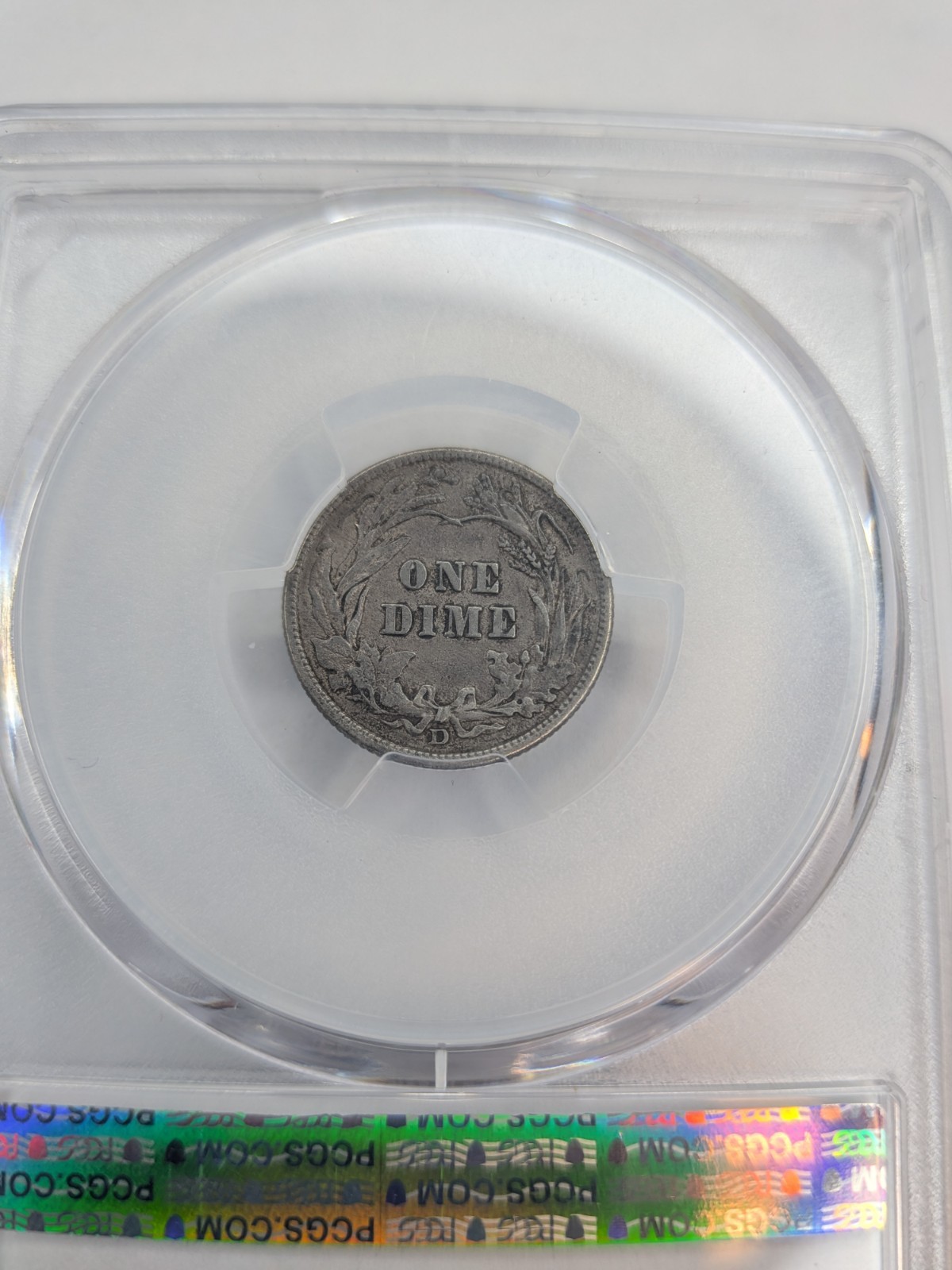 1912 D Barber dime, PCGS XF45