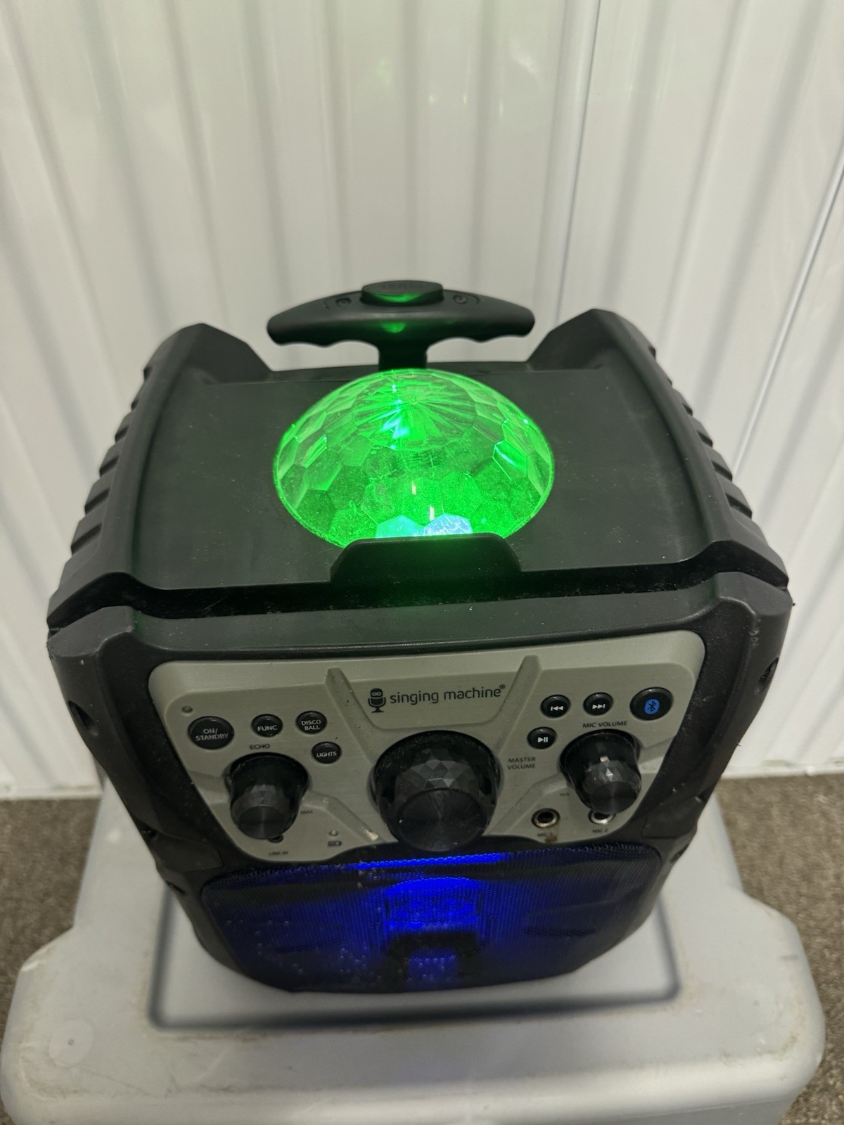 SINGING MAchine disco led KARAOKE SYSTEM BLUETOOTH Untested SKU:C