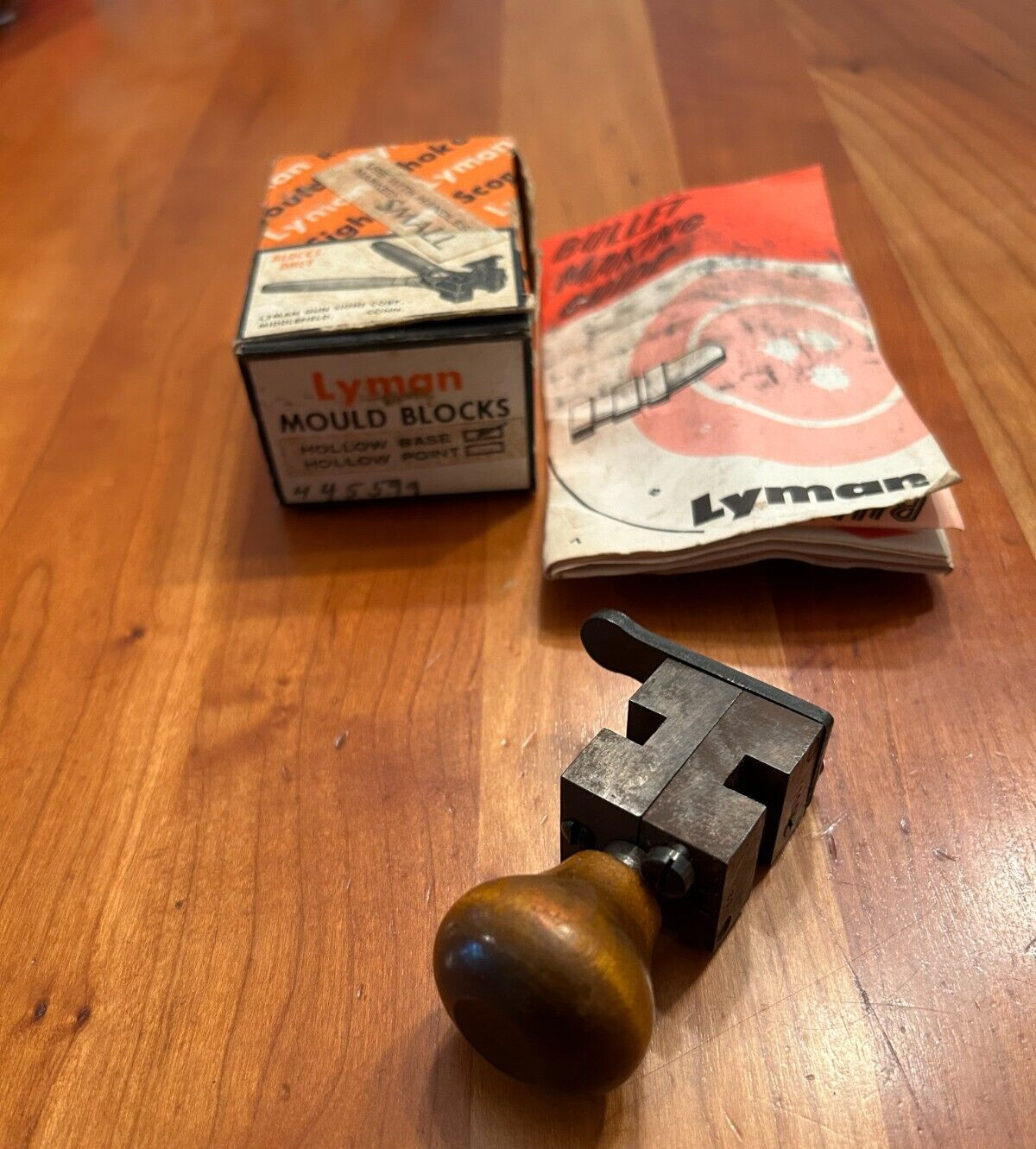 LYMAN 445599 HOLLOW BASE  SINGLE CAVITY BULLET MOLD WITH BOX & INSTRUCTIONS