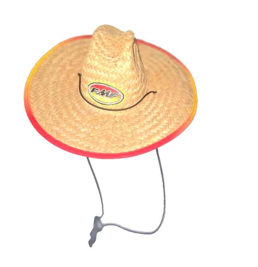 FMF Orange Straw Hat - One Size