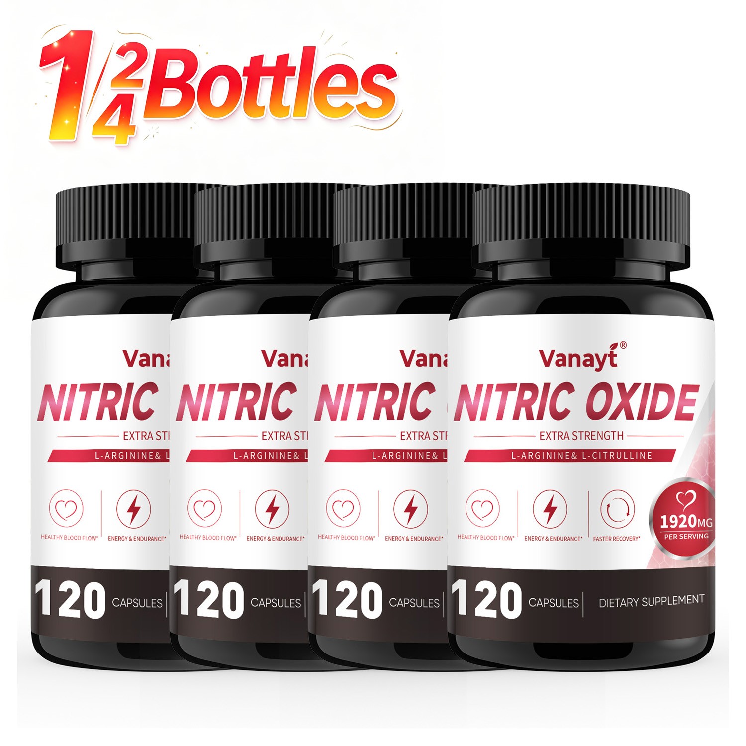 Nitric Oxide Booster Extra Strength L Arginine 3X Strength Nitric Oxide Support