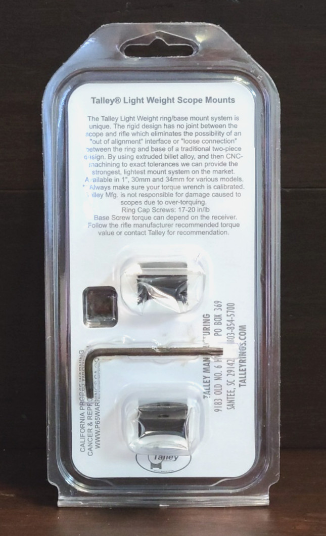 Talley Precision Mounts/Rings For Rem 700 30mm Med #740700