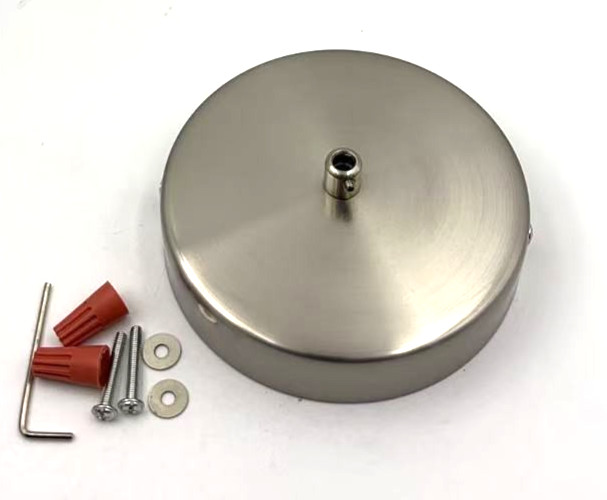 1 Light Mini Pendant Kichen Lsland or Bar-White Glass & Satin Nickel Finish-3014