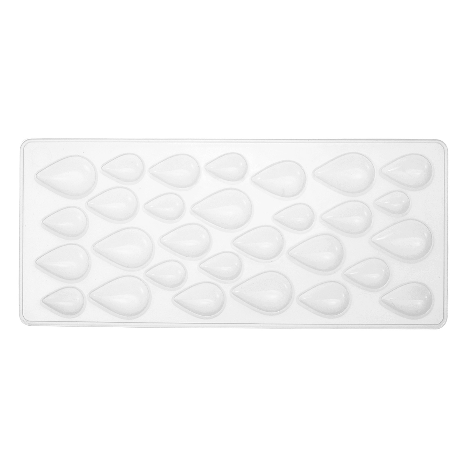 Silicone Jewelry Mould, Water Drop Resin Jewelry Silicone Casting Mould, White
