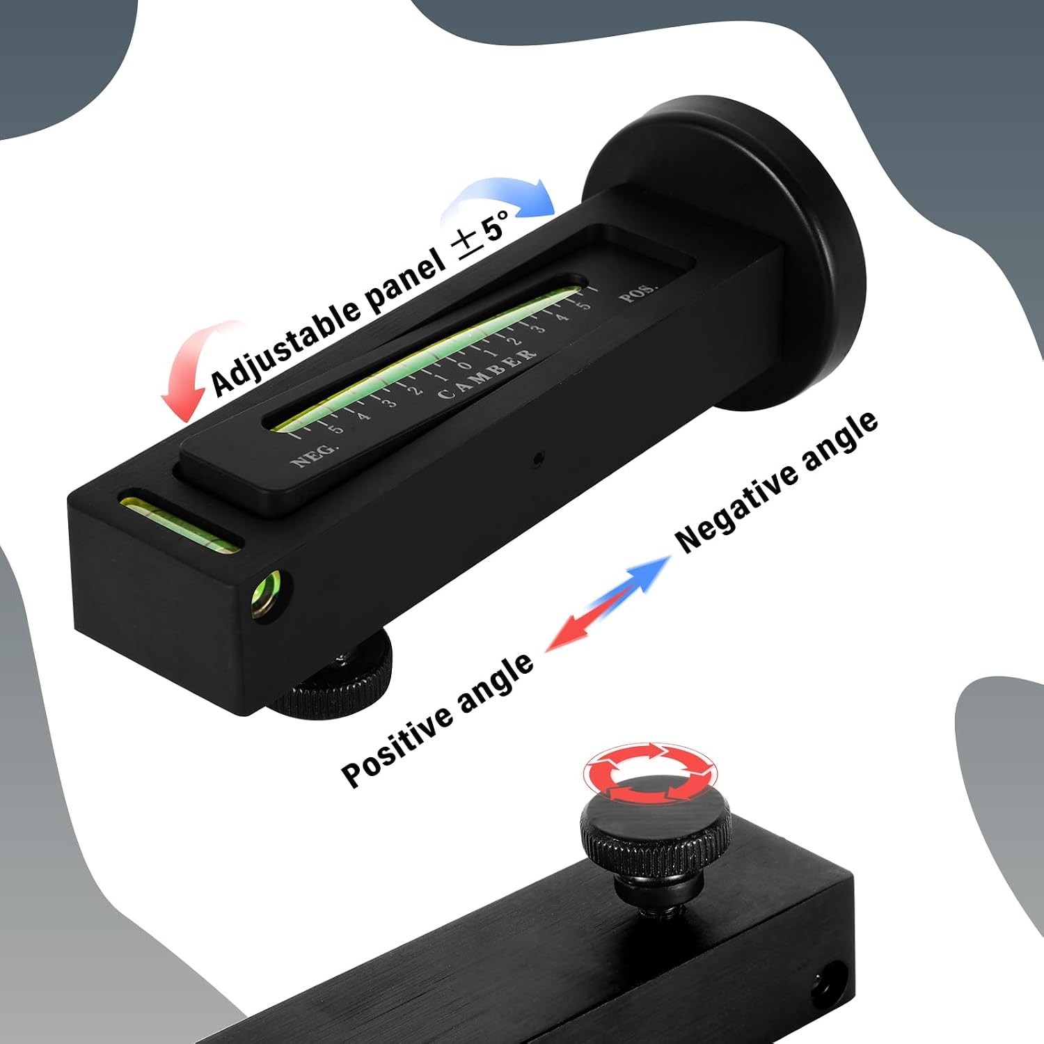 Compact Magnetic Camber Alignment Tool - Essential for Automotive Precision