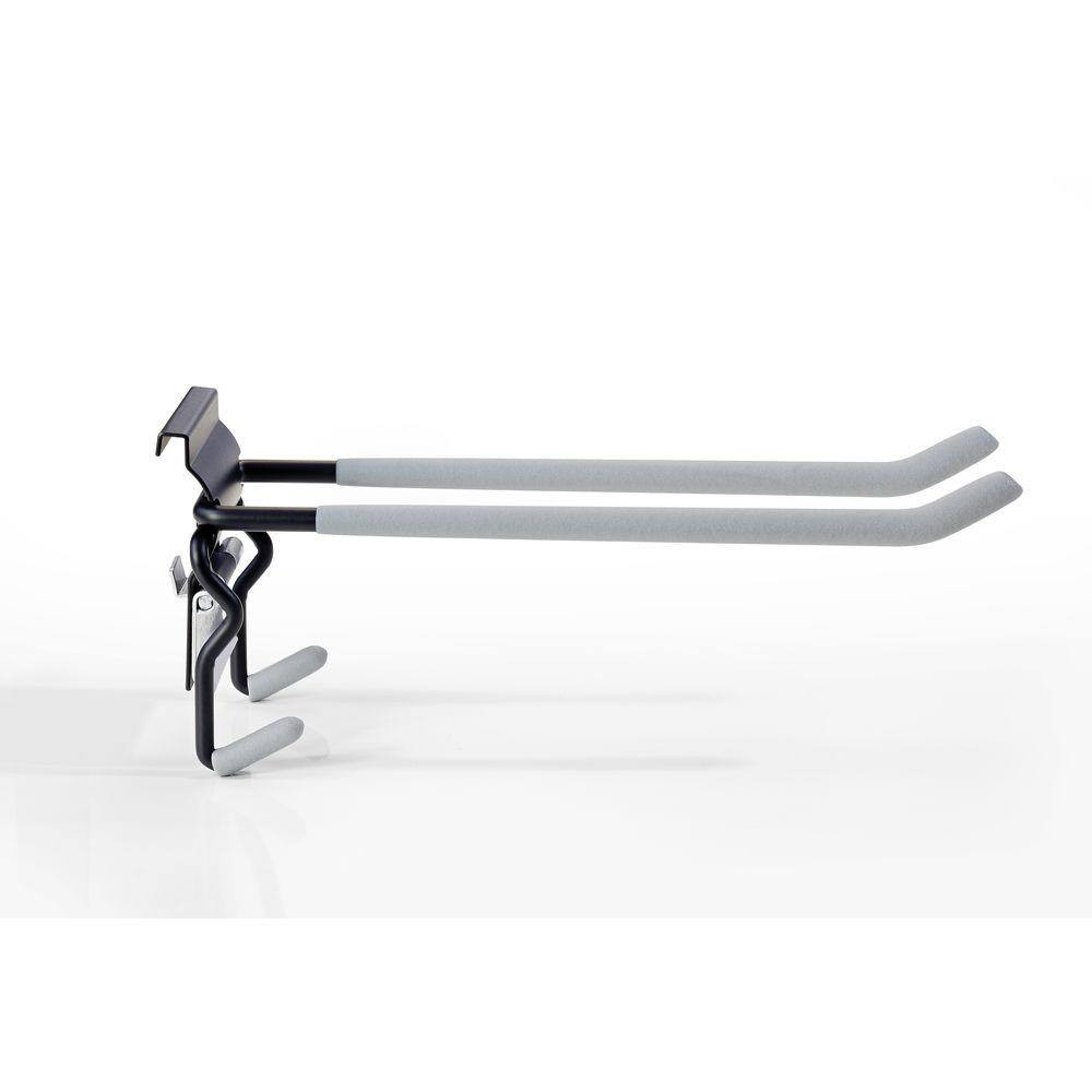 Slatwall 10 In. Steel Quad Hook (2-Pack)