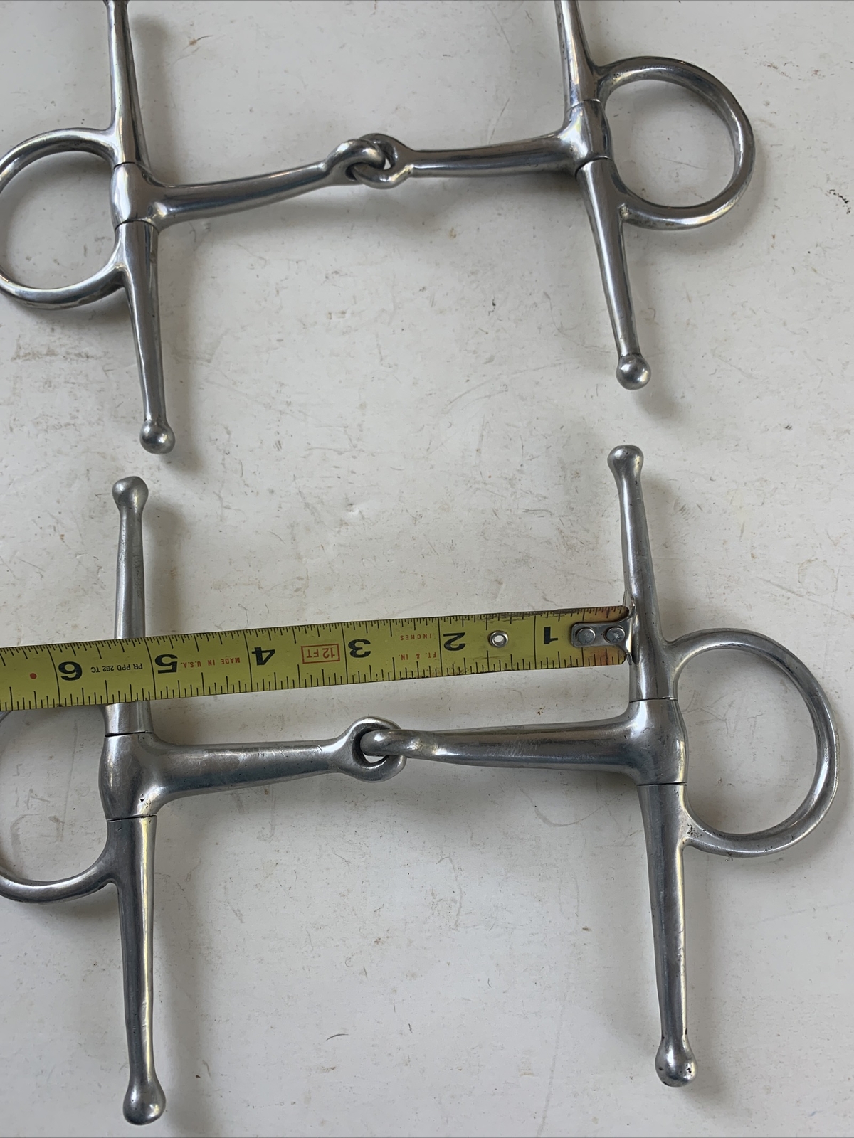 2 Full Cheek Stainless Steel Snaffle Bits Used (Storage10)
