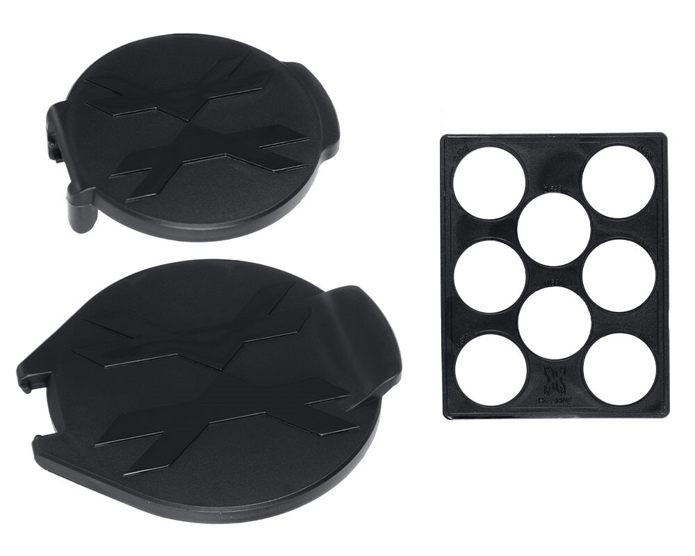 HK Army Paintball Ball Hauler Replacement Spare Part Cap Set & Ball Gauge