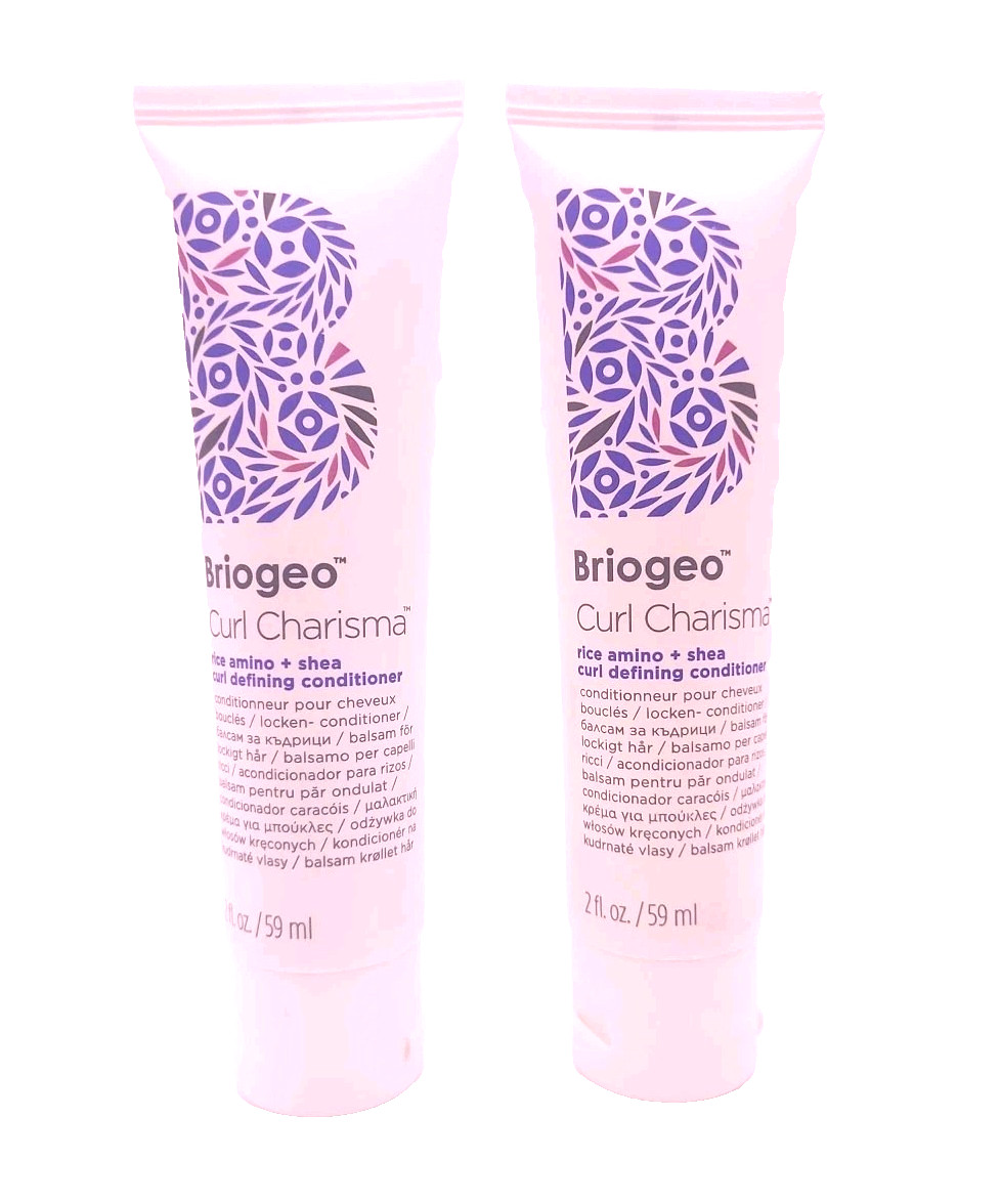 LOT OF 2 Briogeo Curl Charisma Rice Amino + Shea Curl Defining Conditioner 2oz
