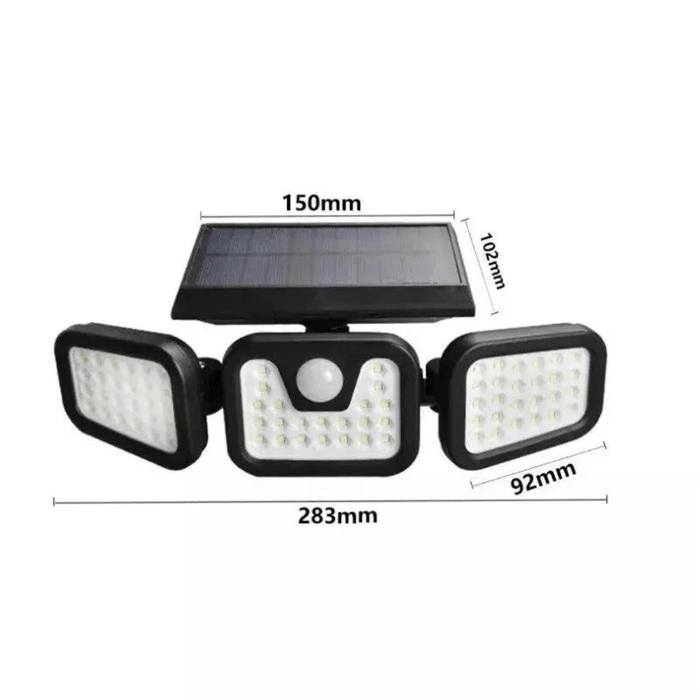 NEW 2 Pack LED Motion Sensor Solar Lights Outdoor IP65 Waterproof Security Lamp