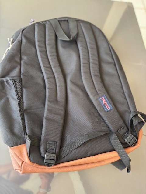 jansport cool student backpack black ,navy light blue color