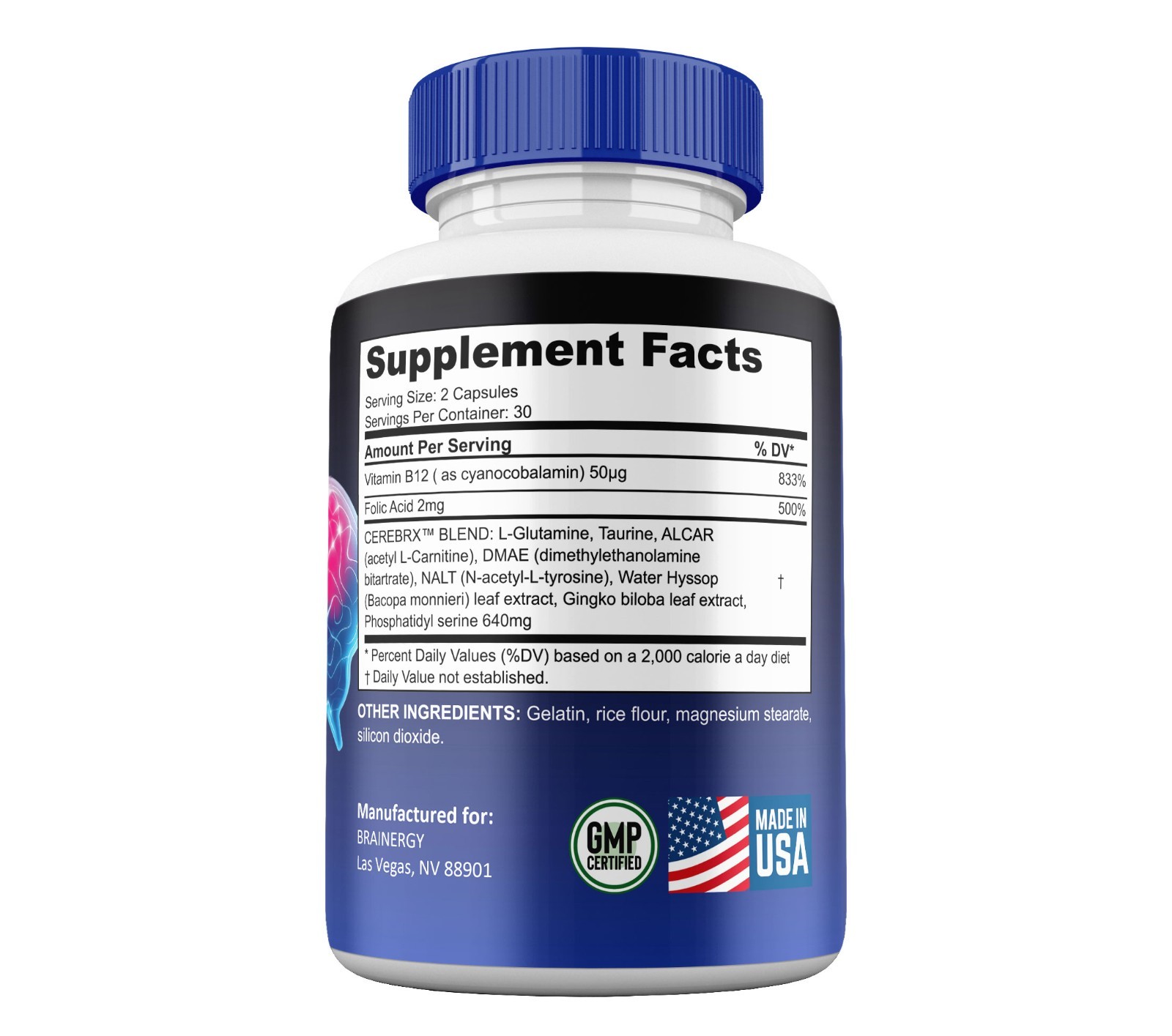 Brainergy Capsules, Max Strength, Brain ergy Cognitive Supplement (2 Pack)