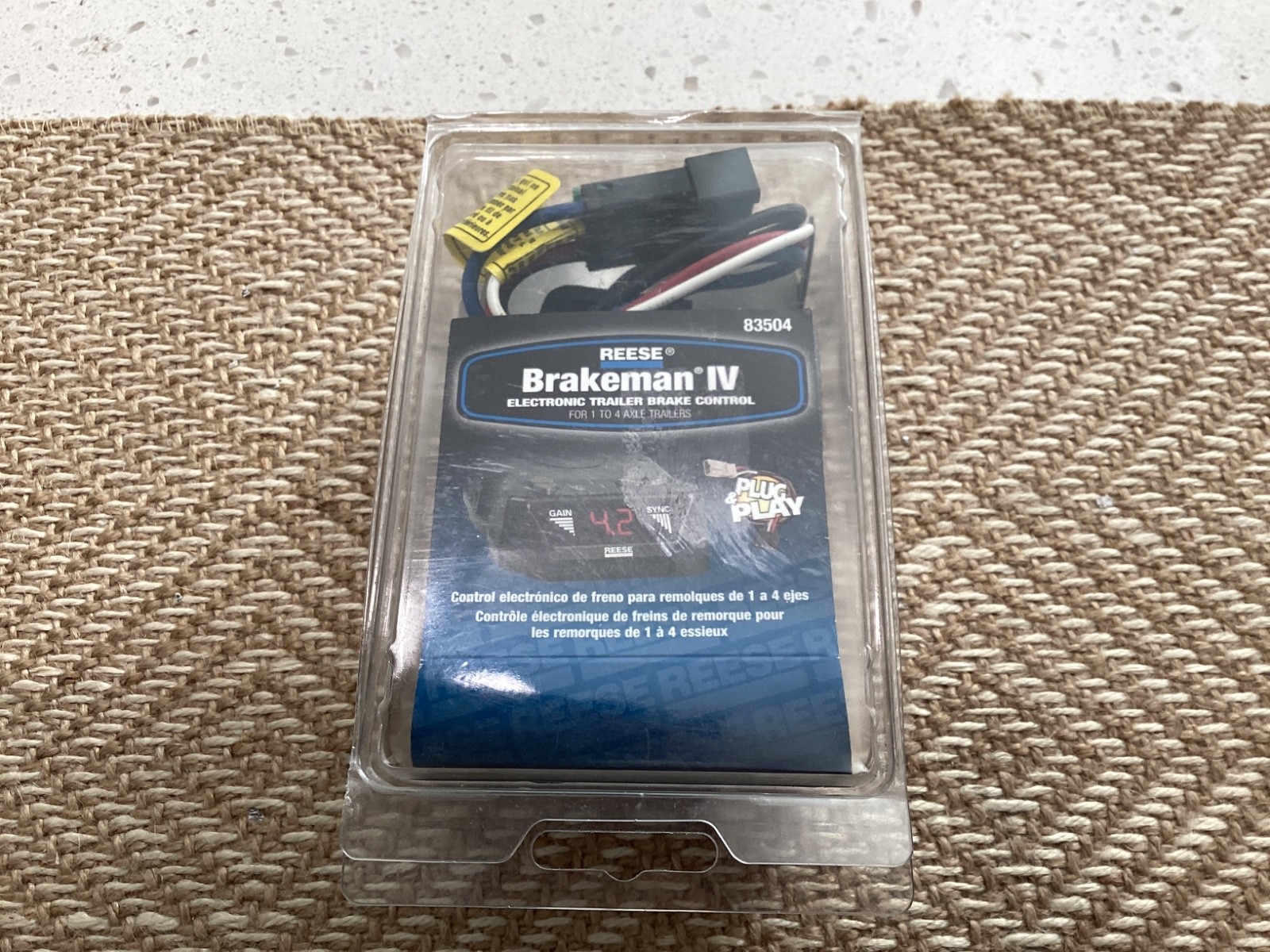 REESE Brakeman IV #83504 Electronic Trailer Brake Control NEW Open Box