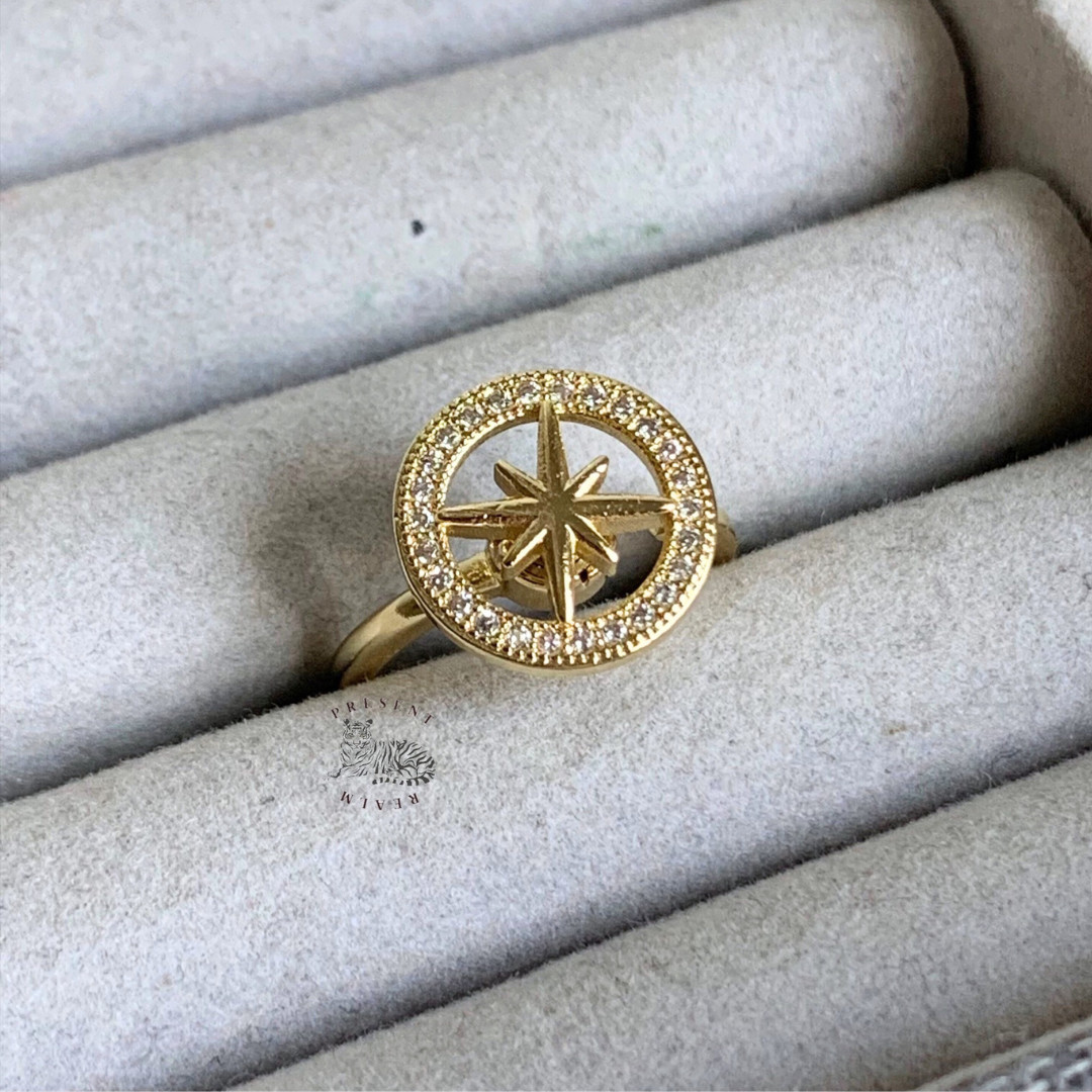 Fidget Ring Women, Spinner Ring, ADHD Ring - Northstar
