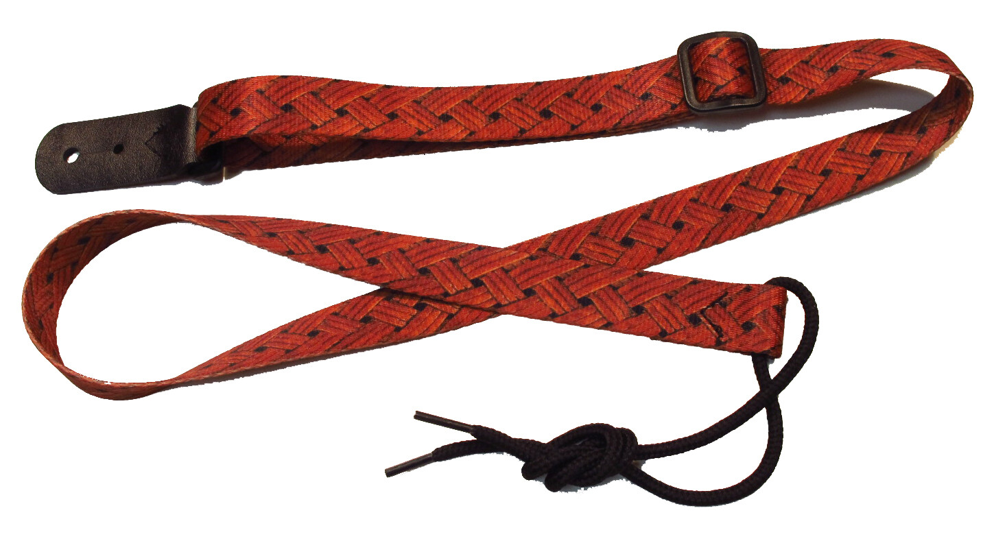 Legacystraps Mandolin Strap Ukulele Strap Faux Braided Leather Design 1"