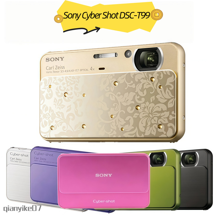 Sony Cyber Shot DSC-T99 CCD Digital Camera (Gold/Silver/Purple/Black/Pink/Green)