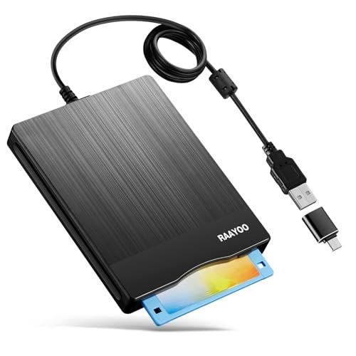 Floppy Disk Reader 3.5 inch USB A/C Floppy Disk Drive for PC Laptop Computer ...